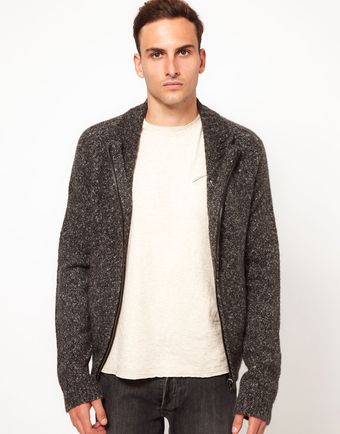 Iro  Zip-Up Knitted Cardigan - Lyst