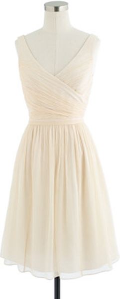 J.Crew Petite Heidi Dress in Silk Chiffon - Lyst