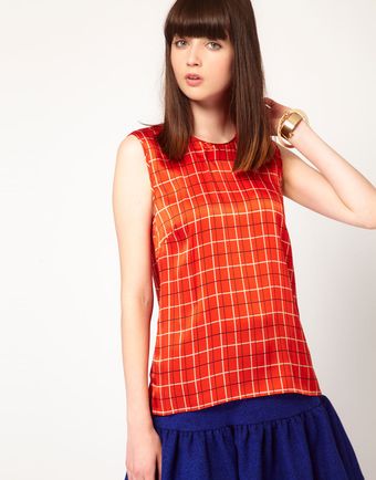 Jonathan Saunders Creighton Blouse in Silk Satin - Lyst