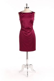 Marc New York Sleeveless Satin Sheath Dress - Lyst