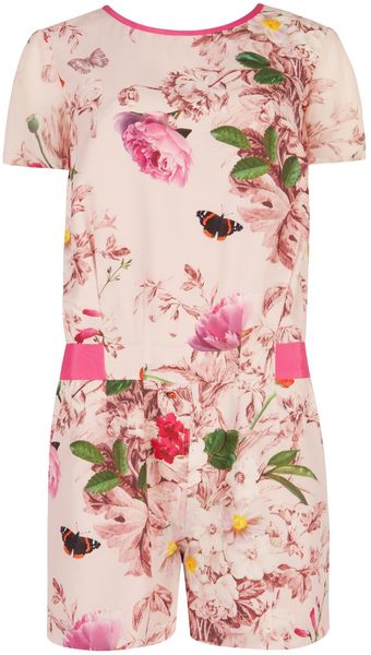 Ted Baker Aryanna Natural Kingdom Playsuit - Lyst