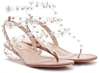 Valentino Naked Rockstud Thong Strap Sandals - Lyst