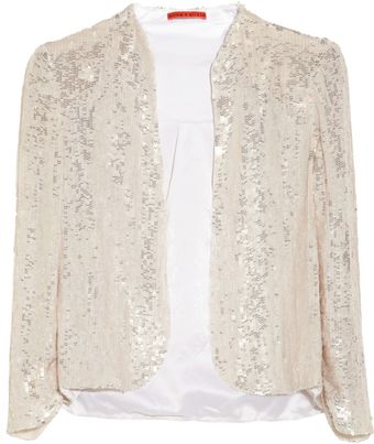 Alice + Olivia Wheeler Sequined Silk Organza Jacket - Lyst
