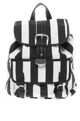 Asos Backpack Bag in Mono Stripe