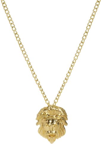 Asos Lion Head Necklace - Lyst