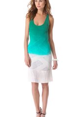 Catherine Malandrino Pointelle Cross Front Dress