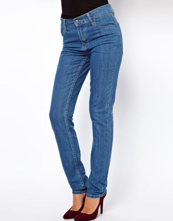 Cheap Monday Tight Broken Blue Jeans - Lyst