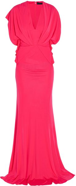 Elie Saab Jersey Gown - Lyst