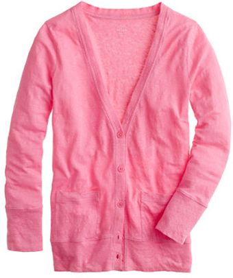 J.Crew Whisper Linen Cardigan - Lyst