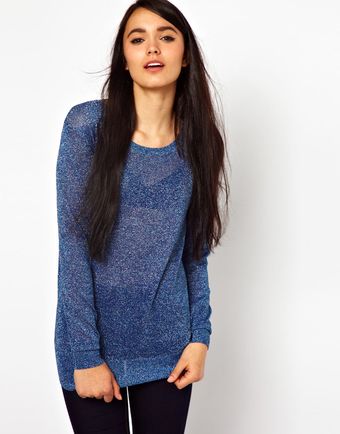 Markus Lupfer Lurex Nat Jumper - Lyst