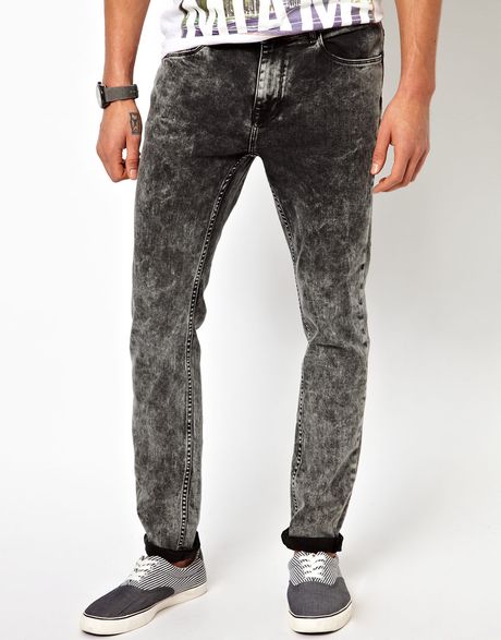 dark wash skinny jeans mens