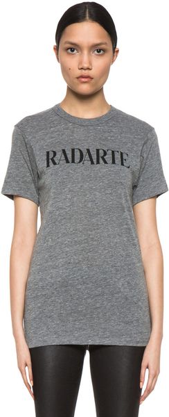 Rodarte Radarte Shirt in Heather Grey - Lyst