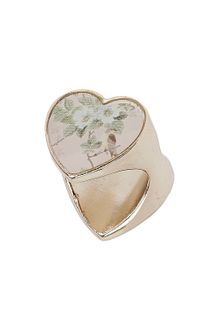 Topshop Heart End Ring - Lyst