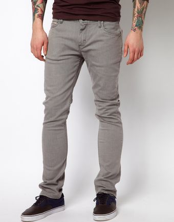 Vans Jeans V76 Skinny Fit Grey Washed - Lyst