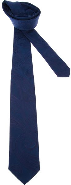 Balmain Paisley Silk Tie - Lyst