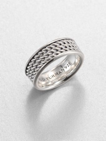 David Yurman Sterling Silver Band - Lyst