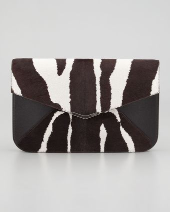 Fendi 2jours Calf Hair Clutch Wristlet Bag - Lyst