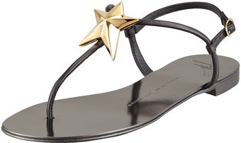 Giuseppe Zanotti Star Flat Thong Sandals - Lyst