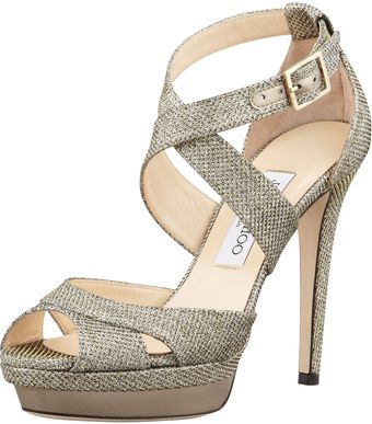 Jimmy Choo Kuki Glitter Platform Pumps - Lyst