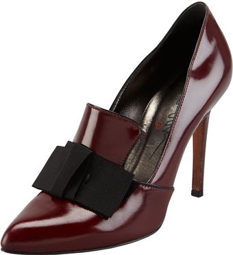 Lanvin Shiny Leather Oxford Pump - Lyst