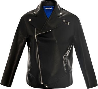 Thomas Tait Leather Biker Jacket - Lyst