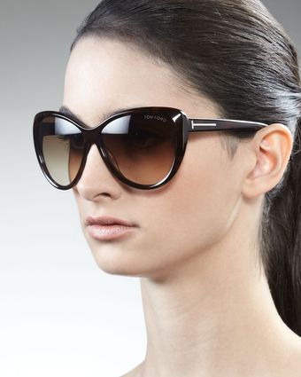 Tom Ford Malin Cateye Sunglasses Havana - Lyst