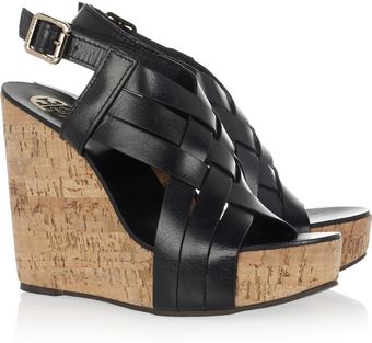 Tory Burch Ace Wedge Sandals - Lyst
