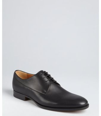 Gucci Black Leather Laceup Oxfords - Lyst