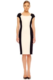 Michael Kors Twotone Crepe Dress - Lyst