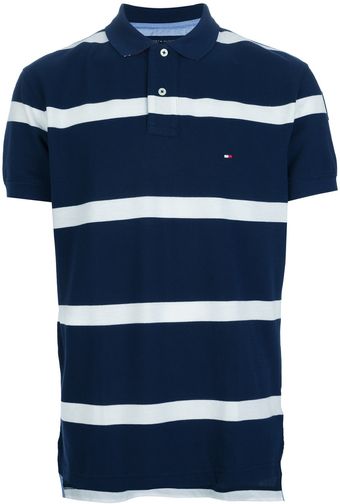 Tommy Hilfiger Striped Polo Shirt - Lyst