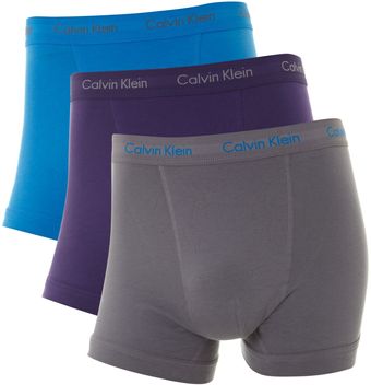 Calvin Klein 3 Pack Block Colour Underwear Trunk - Lyst