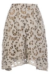 Carven Cut Out Crotchet Skirt