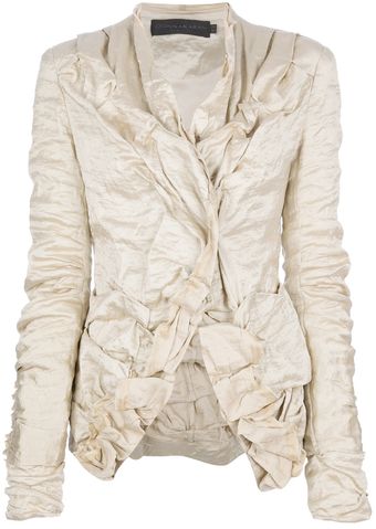 Donna Karan New York Wrinkled Jacket - Lyst