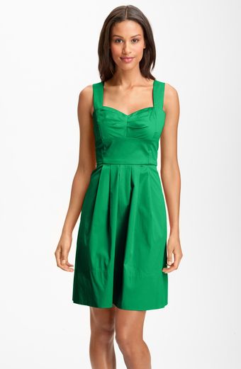 Donna Ricco Stretch Cotton Party Dress - Lyst