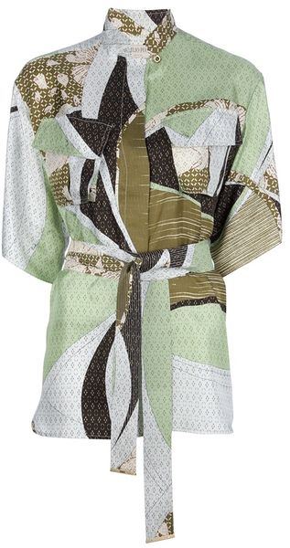 Emilio Pucci Asymmetric Print Blouse - Lyst