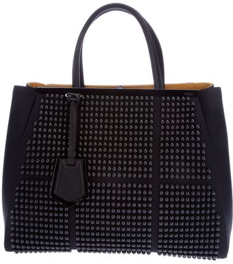Fendi 2jour Studded Tote - Lyst