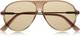 Gucci Aviatorstyle Acetate Sunglasses - Lyst