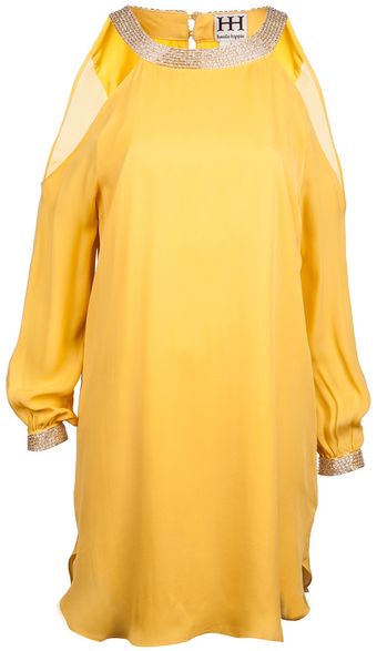 Haute Hippie Cold Shoulder Dress - Lyst
