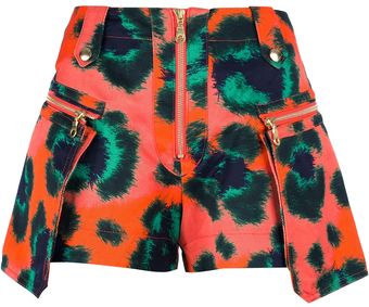 Kenzo Leopard Print Shorts - Lyst