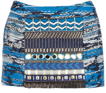 Matthew Williamson Embellished Mini Skirt - Lyst