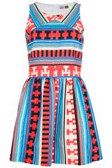 MSGM Aztec Print Dress