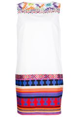 MSGM Aztec Print Shift Dress