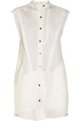 Proenza Schouler Washed Silkblend Shirt Dress