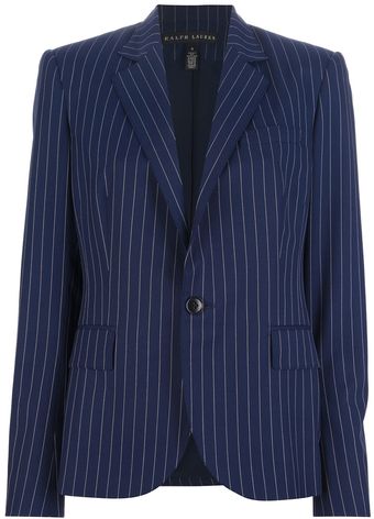 Ralph Lauren Black Label Lorianne Pinstripe Blazer - Lyst