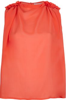 See By Chloé Ruffle Detail Tank Top - Lyst