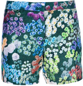Sophie Hulme Floral Silk Shorts - Lyst