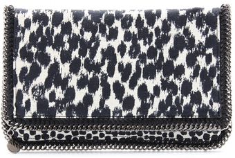 Stella McCartney Falabella Animal Print Clutch - Lyst