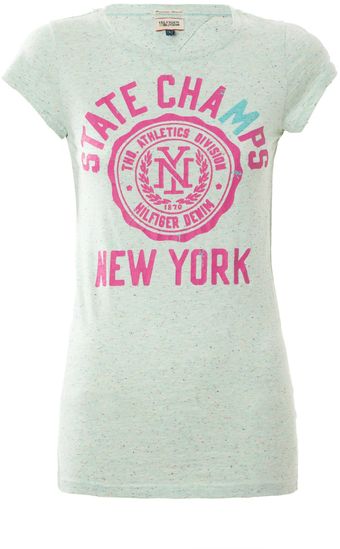 Tommy Hilfiger Lexie Crew Neck Short Sleeve T-Shirt - Lyst