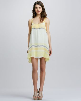 Tracy Reese Sleeveless Babydoll Striped Dress - Lyst