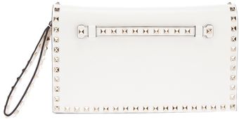 Valentino Rock Stud Clutch - Lyst